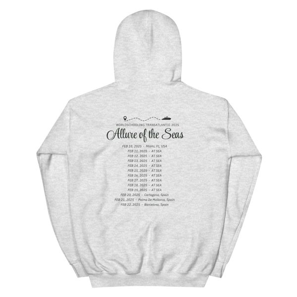 Transatlantic Allure of the Seas 2025| BLACK FONT Unisex Hoodie