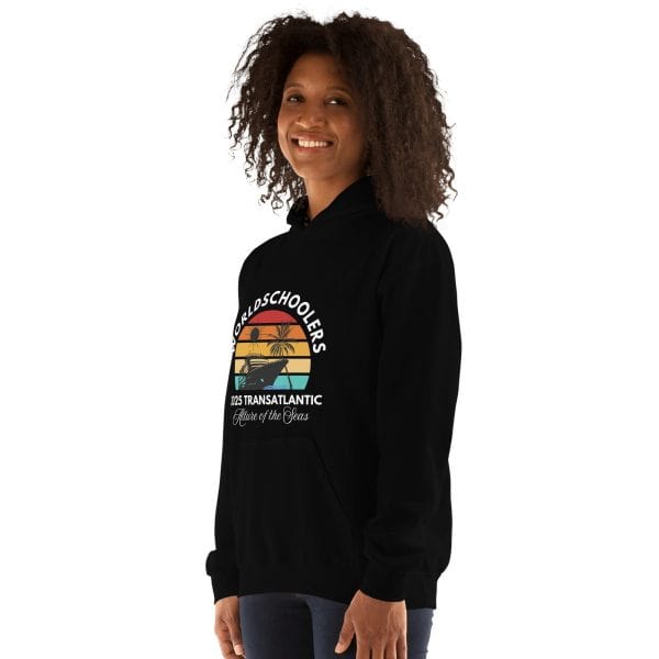 Transatlantic Allure of the Seas 2025 | WHITE FONT Unisex Hoodie