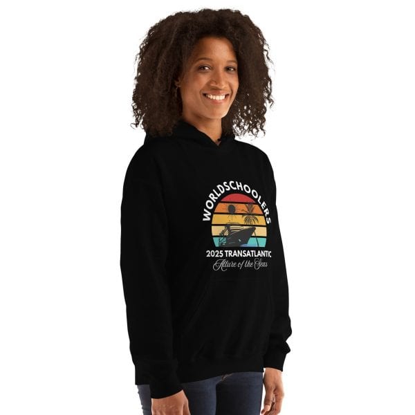 Transatlantic Allure of the Seas 2025 | WHITE FONT Unisex Hoodie