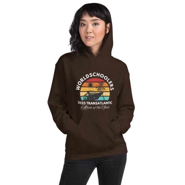 Transatlantic Allure of the Seas 2025 | WHITE FONT Unisex Hoodie