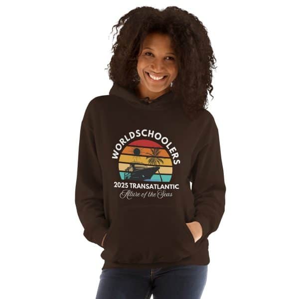 Transatlantic Allure of the Seas 2025 | WHITE FONT Unisex Hoodie