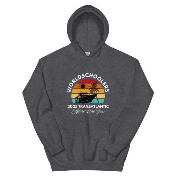 Transatlantic Allure of the Seas 2025| Front Only | White Font | Unisex Hoodie