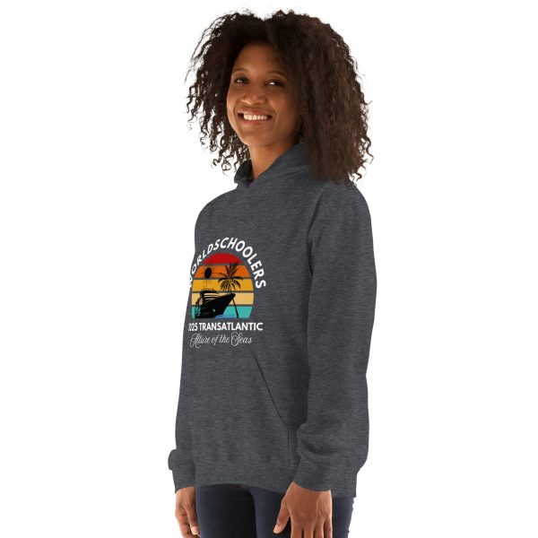 Transatlantic Allure of the Seas 2025 | WHITE FONT Unisex Hoodie