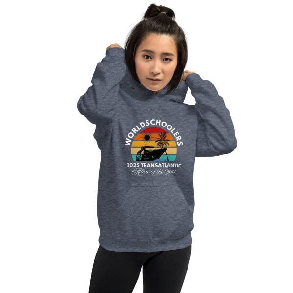 Transatlantic Allure of the Seas 2025 | WHITE FONT Unisex Hoodie