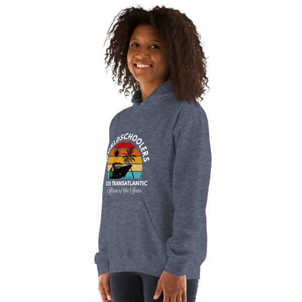 Transatlantic Allure of the Seas 2025 | WHITE FONT Unisex Hoodie