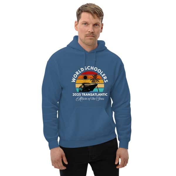 Transatlantic Allure of the Seas 2025 | WHITE FONT Unisex Hoodie