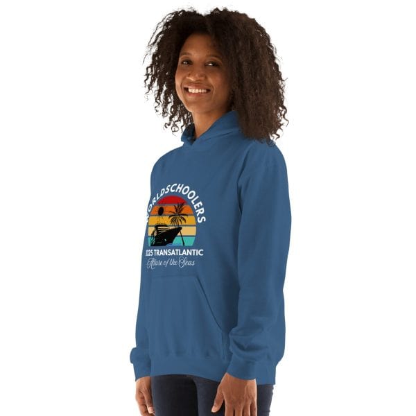 Transatlantic Allure of the Seas 2025 | WHITE FONT Unisex Hoodie