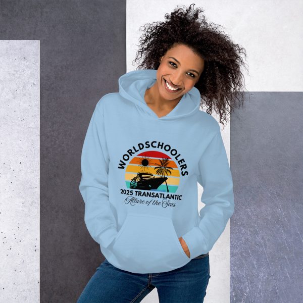 Transatlantic Allure of the Seas 2025| BLACK FONT Unisex Hoodie