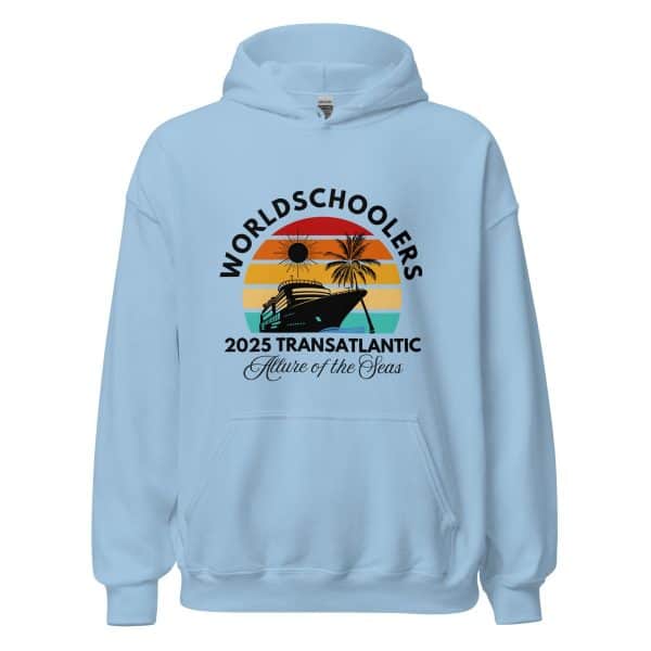 Transatlantic Allure of the Seas 2025 | Front Only | Black Font |  Unisex Hoodie