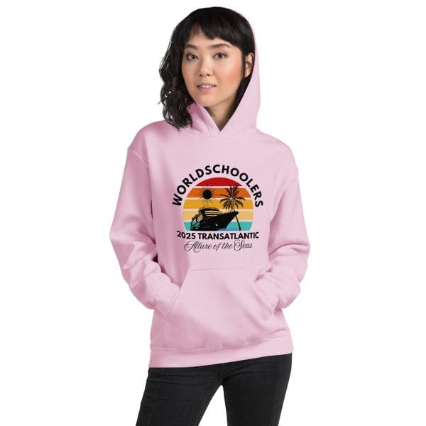 Transatlantic Allure of the Seas 2025 | Front Only | Black Font |  Unisex Hoodie