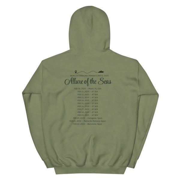 Transatlantic Allure of the Seas 2025| BLACK FONT Unisex Hoodie