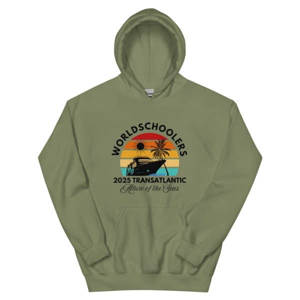 Transatlantic Allure of the Seas 2025| BLACK FONT Unisex Hoodie