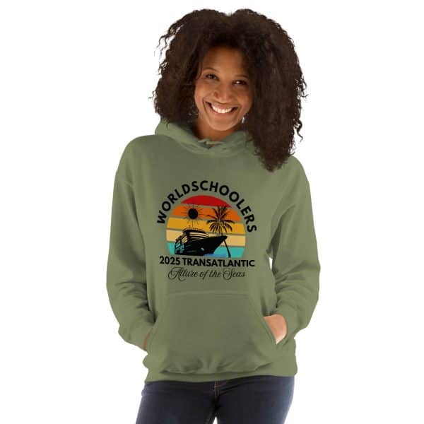 Transatlantic Allure of the Seas 2025 | Front Only | Black Font |  Unisex Hoodie