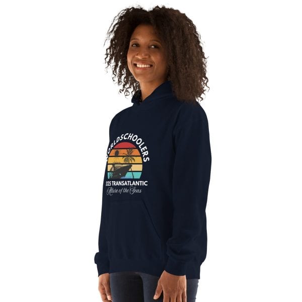 Transatlantic Allure of the Seas 2025 | WHITE FONT Unisex Hoodie