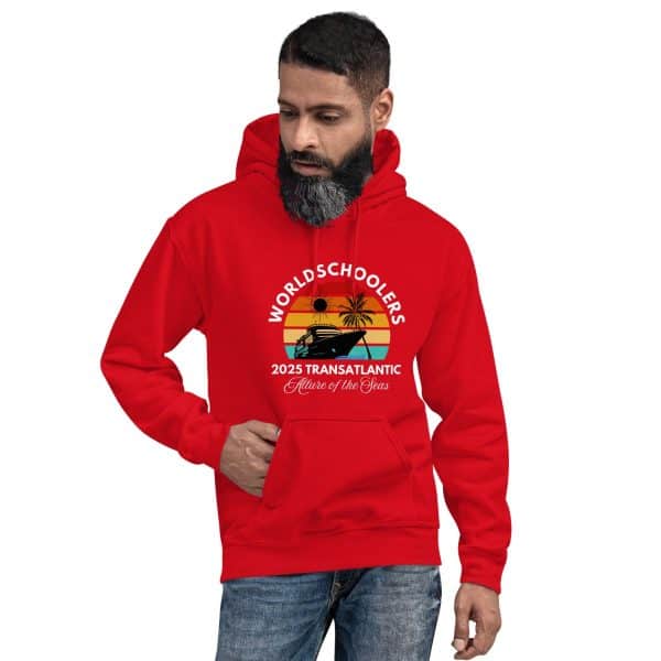 Transatlantic Allure of the Seas 2025 | WHITE FONT Unisex Hoodie