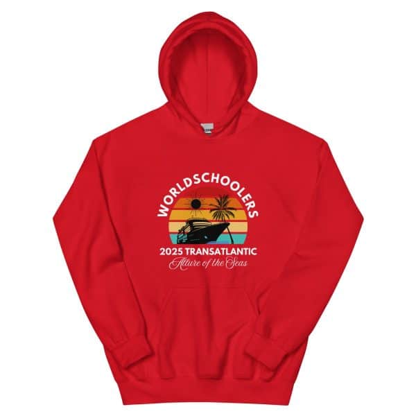 Transatlantic Allure of the Seas 2025| Front Only | White Font | Unisex Hoodie