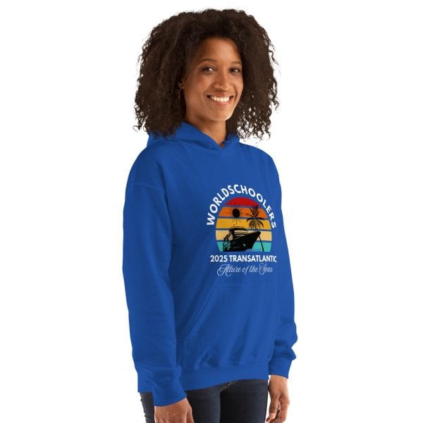 Transatlantic Allure of the Seas 2025 | WHITE FONT Unisex Hoodie