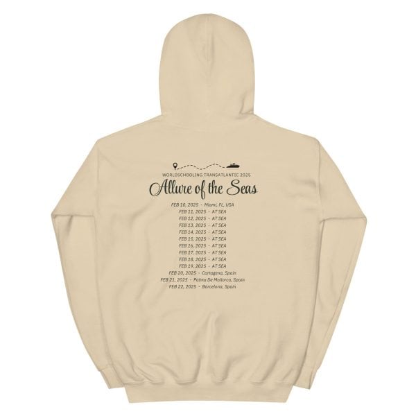 Transatlantic Allure of the Seas 2025| BLACK FONT Unisex Hoodie