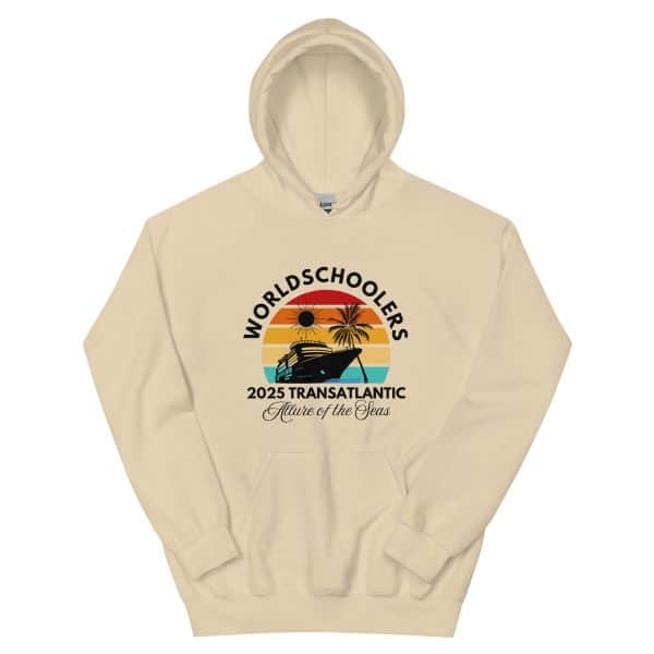 Transatlantic Allure of the Seas 2025| BLACK FONT Unisex Hoodie