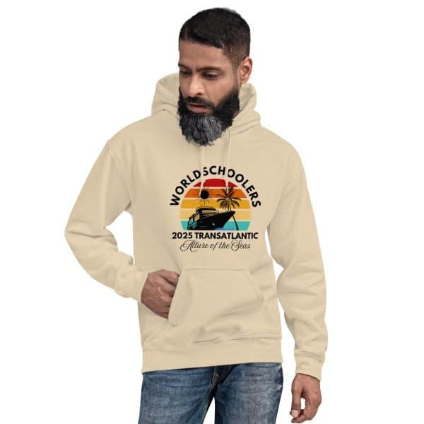 Transatlantic Allure of the Seas 2025 | Front Only | Black Font |  Unisex Hoodie