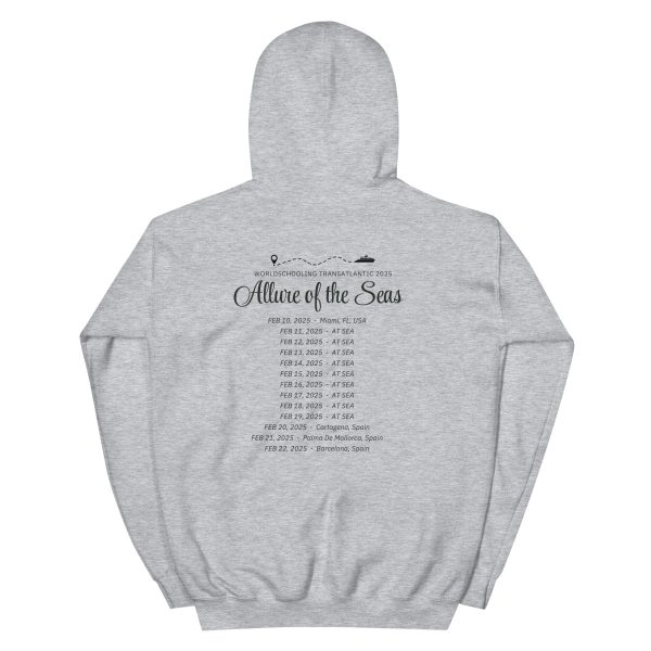 Transatlantic Allure of the Seas 2025| BLACK FONT Unisex Hoodie