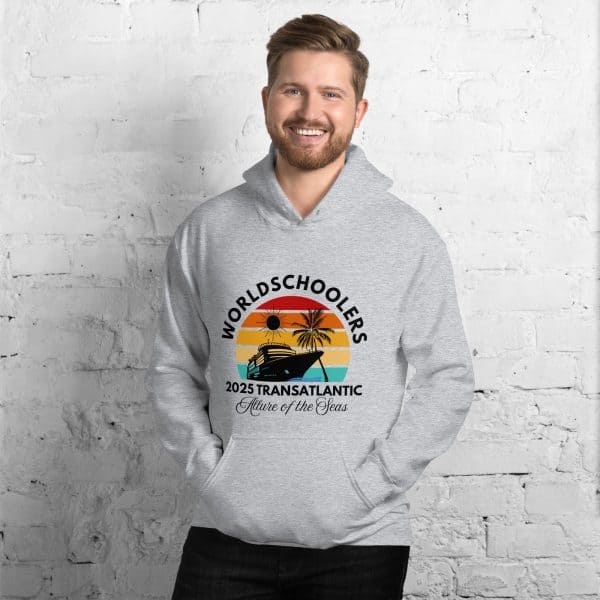 Transatlantic Allure of the Seas 2025| BLACK FONT Unisex Hoodie