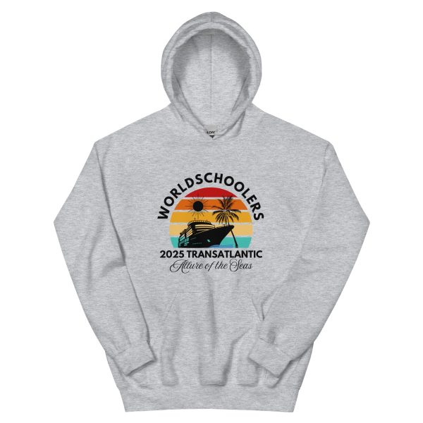 Transatlantic Allure of the Seas 2025| BLACK FONT Unisex Hoodie