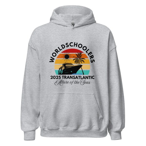 Transatlantic Allure of the Seas 2025 | Front Only | Black Font |  Unisex Hoodie