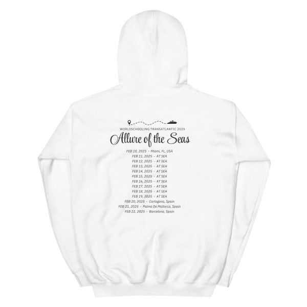 Transatlantic Allure of the Seas 2025| BLACK FONT Unisex Hoodie