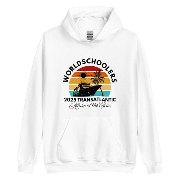 Transatlantic Allure of the Seas 2025 | Front Only | Black Font |  Unisex Hoodie