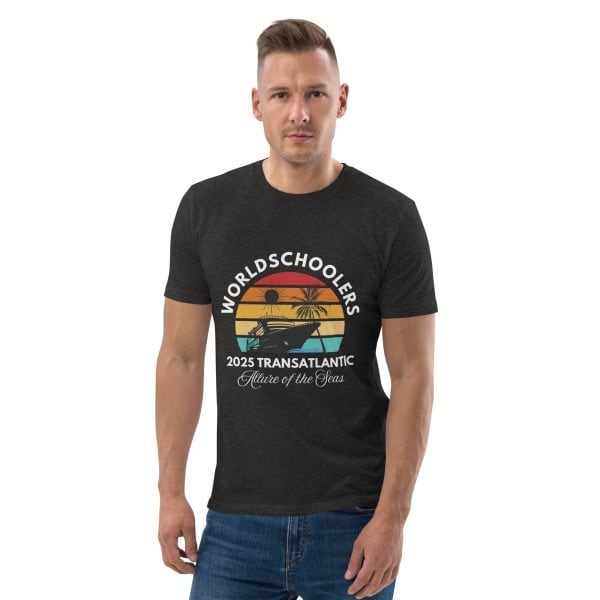 Transatlantic Allure of the Seas 2025 | WHITE FONT Unisex Organic Cotton T-shirt