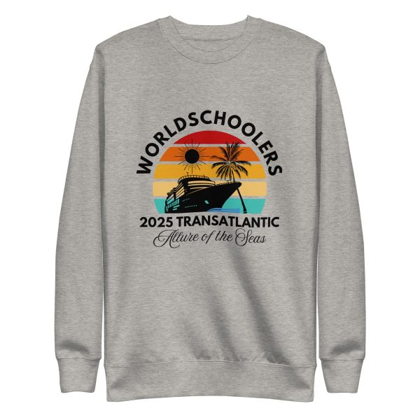 Transatlantic Allure of the Seas 2025 | BLACK FONT Unisex Premium Sweatshirt