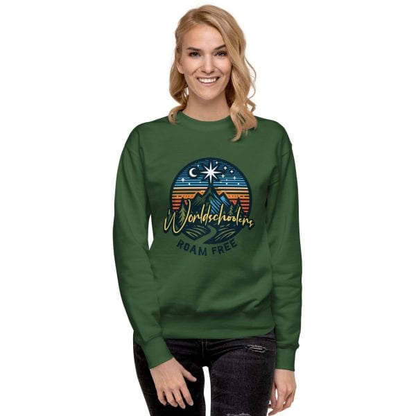 Worldschoolders Roam Free | Unisex Premium Sweatshirt