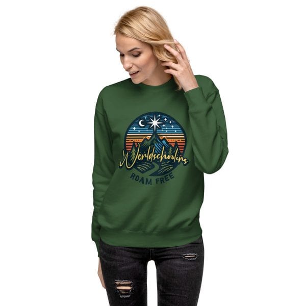 Worldschoolders Roam Free | Unisex Premium Sweatshirt