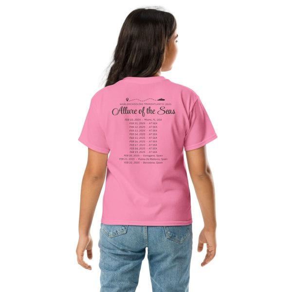 Transatlantic Allure of the Seas 2025 | BLACK FONT Youth T-Shirt