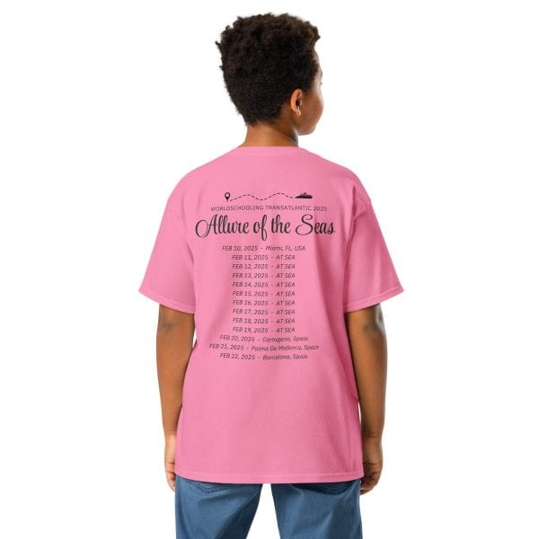 Transatlantic Allure of the Seas 2025 | BLACK FONT Youth T-Shirt