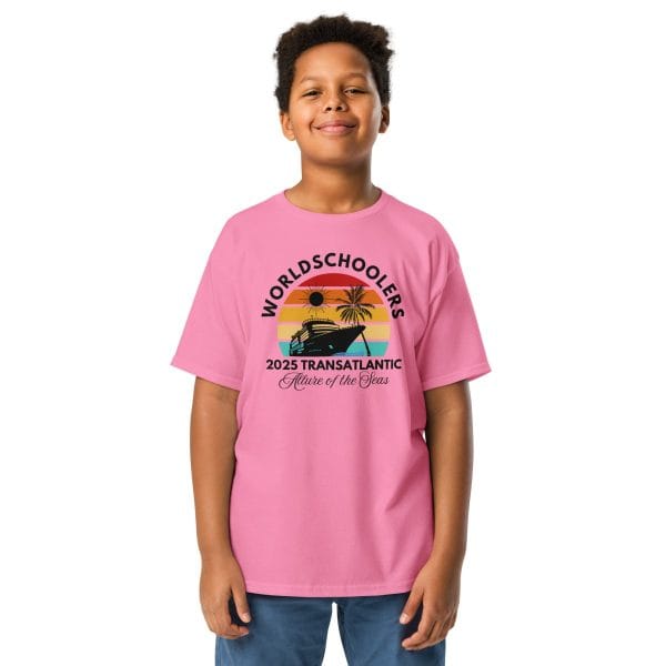 Transatlantic Allure of the Seas 2025 | BLACK FONT Youth T-Shirt