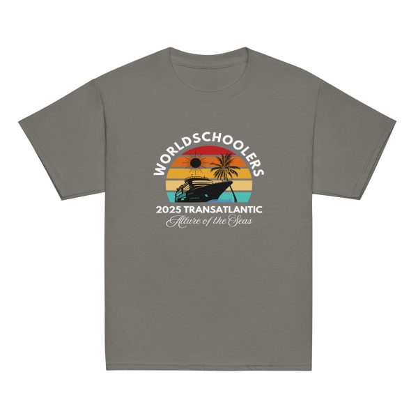 Transatlantic Allure of the Seas 2025 FRONT ONLY | White Font Youth tee