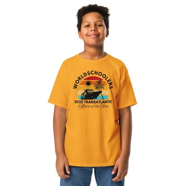 Transatlantic Allure of the Seas 2025 | BLACK FONT Youth T-Shirt