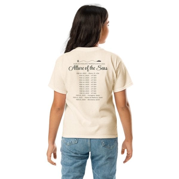 Transatlantic Allure of the Seas 2025 | BLACK FONT Youth T-Shirt