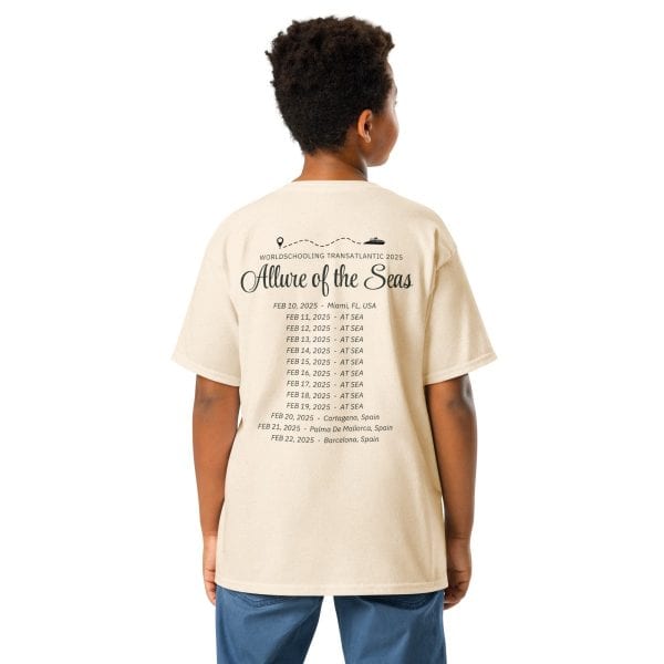 Transatlantic Allure of the Seas 2025 | BLACK FONT Youth T-Shirt