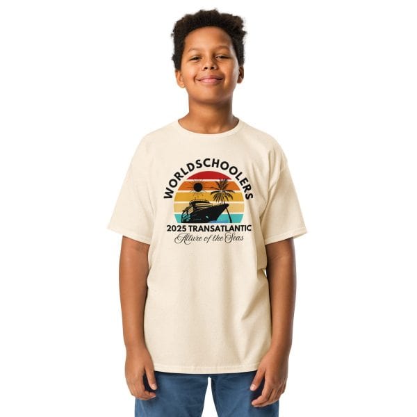 Transatlantic Allure of the Seas 2025 | BLACK FONT Youth T-Shirt