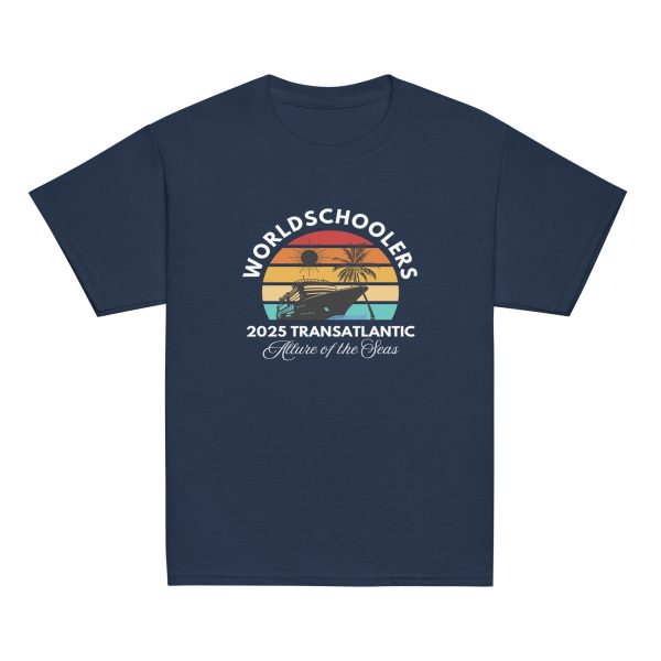 Transatlantic Allure of the Seas 2025 FRONT ONLY | White Font Youth tee