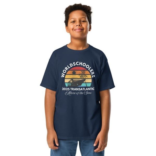 Transatlantic Allure of the Seas 2025 FRONT ONLY | White Font Youth tee