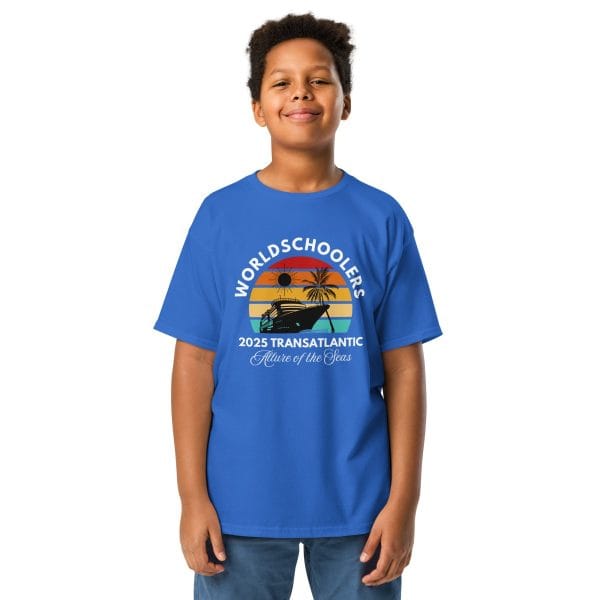 Transatlantic Allure of the Seas 2025 FRONT ONLY | White Font Youth tee