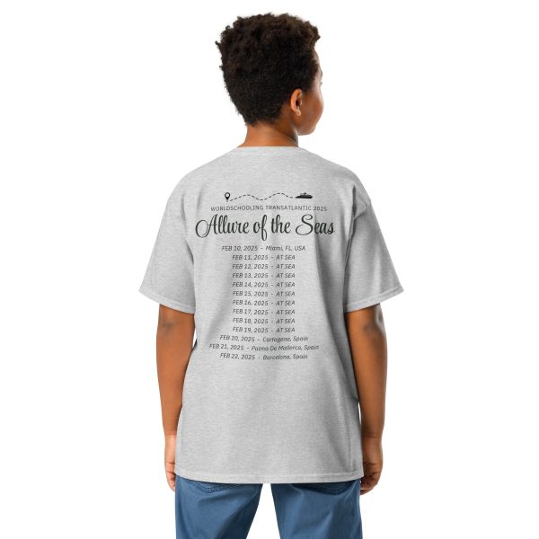 Transatlantic Allure of the Seas 2025 | BLACK FONT Youth T-Shirt