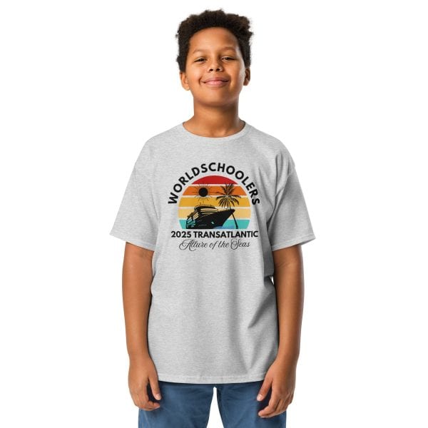 Transatlantic Allure of the Seas 2025 | BLACK FONT Youth T-Shirt