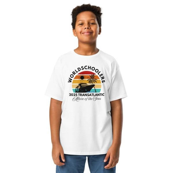 Transatlantic Allure of the Seas 2025 | BLACK FONT Youth T-Shirt