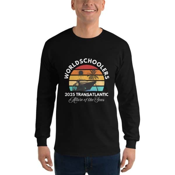 Transatlantic Allure of the Seas 2025 | White Font | Long Sleeve Shirt