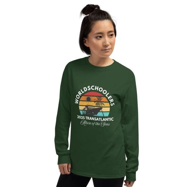 Transatlantic Allure of the Seas 2025 | White Font | Long Sleeve Shirt